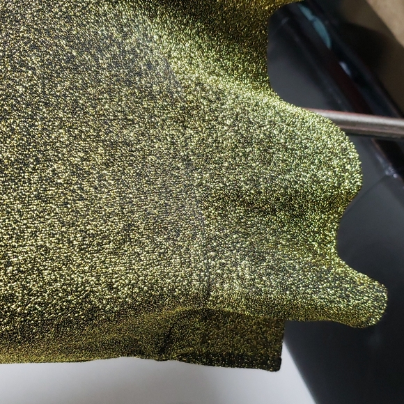 NWT Michael Kors Gold Metallic Trumpet Skirt Size XL - Picture 3 of 9